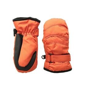 Tundra Boots Kids Nylon Mittens Extreme Cold Weather Red Orange Size L 1030